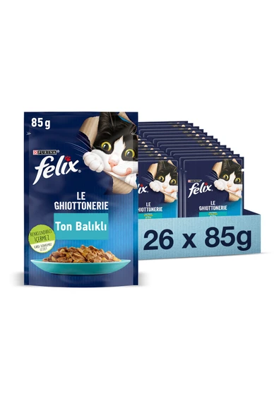 Ton Balıklı Yaş Kedi Maması 85 gr X 26 Adet ürün görseli 1