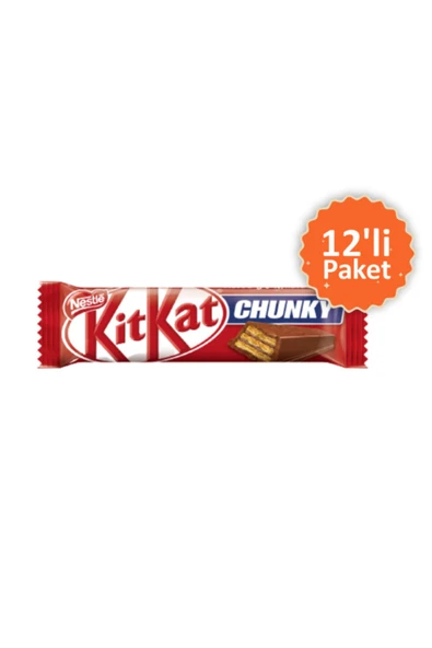 Kitkat Çikolatalı Gofret 38 Gr 12'li Paket ürün görseli 1