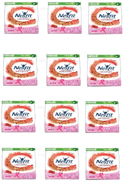 Nesfit Kırmızı Meyveli Kahvaltılık Gevrek 400 gr X 12 Adet ürün görseli 1