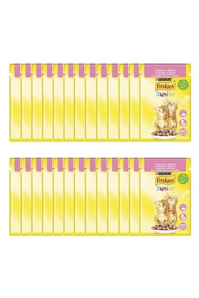 Friskies 85 gr Junior Tavuklu Yavru Kedi Yaş Maması 26 Adet ürün görseli 1