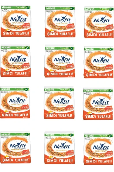 Nesfit Karışık Meyveli Kahvaltılık Gevrek 400 gr x 12 Adet ürün görseli 1