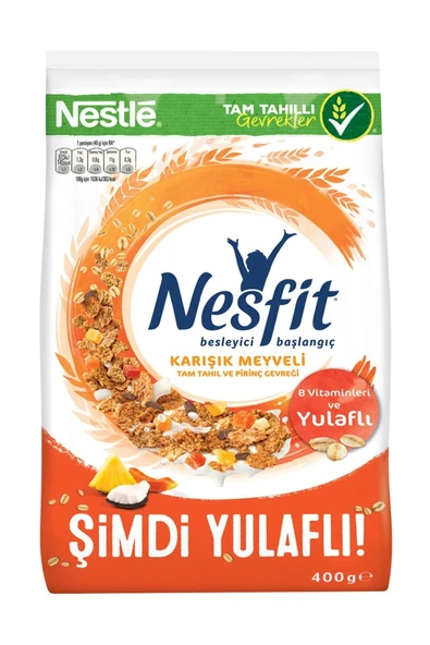 Nesfit Karışık Meyveli Kahvaltılık Gevrek 400 G ürün görseli 1