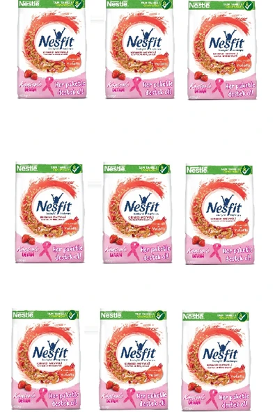 Nesfit Kırmızı Meyveli Kahvaltılık Gevrek 400 gr X 9 Adet ürün görseli 1