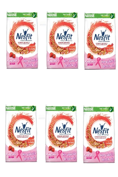 Nesfit Kırmızı Meyveli Kahvaltılık Gevrek 400 gr X 6 Adet ürün görseli 1