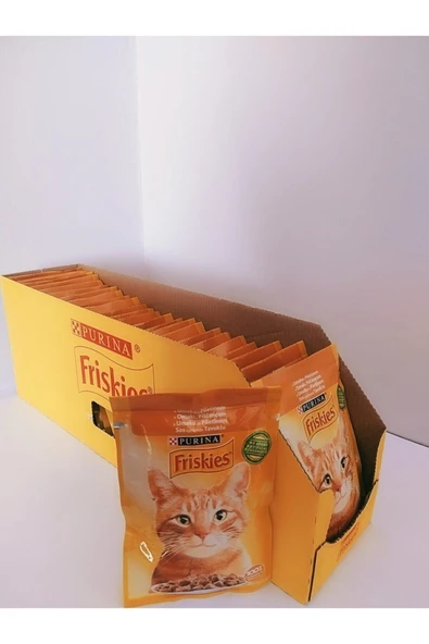 Frıskıes Tavuk Etli Yaş Kedi Maması 26'lı Paket ürün görseli 1