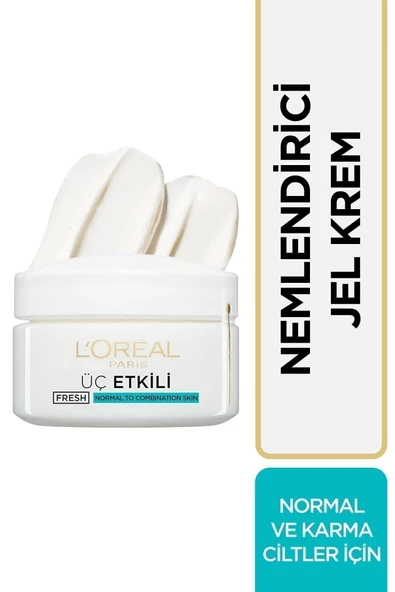 L'oréal Paris 3 Etkili Günlük Bakım Kremi Normal Ve Karma Ciltler 50ml ürün görseli 1