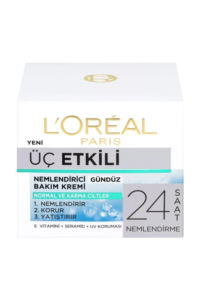 L'oreal 3 Etkili Bakım Kremi Normal Ve Karma Ciltler İçin 50 Ml ürün görseli 1