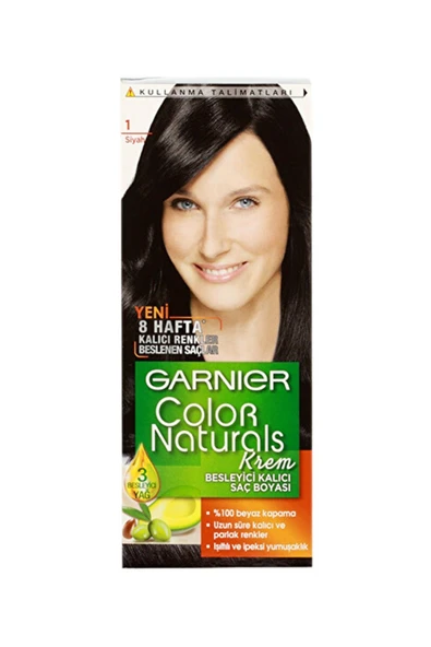 Marka: Garnier Color Naturels Garnier Color Naturals 1 Siyah Saç Boyası Kategori: Saç Boyası ürün görseli 1