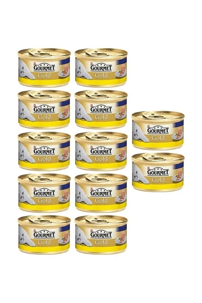 Gold Kıyılmış Tavuklu Konserve Yetişkin Kedi Maması 12 X 85 G ürün görseli 1