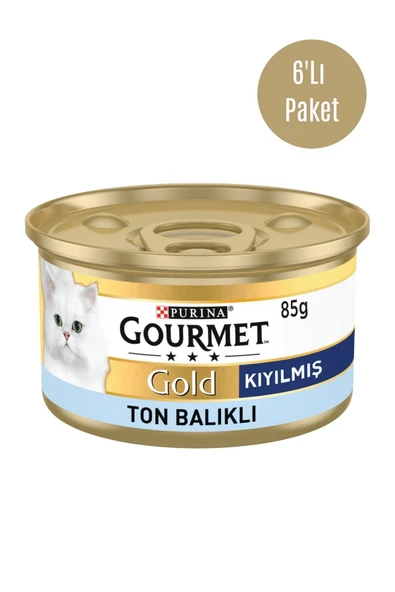 Gold Kıyılmış Ton Balıklı Yaş Kedi Maması 85 gr x 6 Adet ürün görseli 1