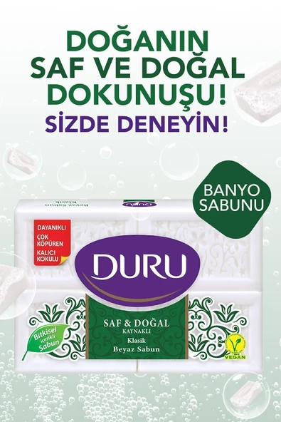 600 GR. BANYO SABUNU BEYAZ KLASİK - Resim 4
