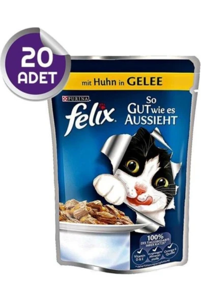 Tavuklu Pouch Yaş Kedi Maması 20'li ürün görseli 1