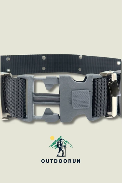 Siyah Delikli Outdoor Örme Kemer - Resim 2