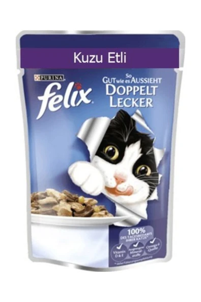Pouch 20 Adet X Kuzu Etli Kedi Yaş Mama ürün görseli 1