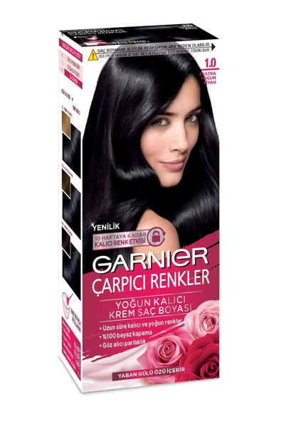 Çarpıcı Renkler Saç Boyası 1.0 Ekstra Yoğun Siyah ürün görseli 1
