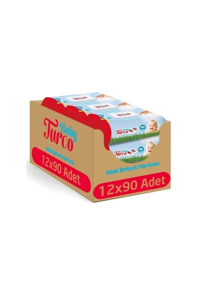 Islak Mendil Havlu 90 Yaprak X 12 Adet ürün görseli 1