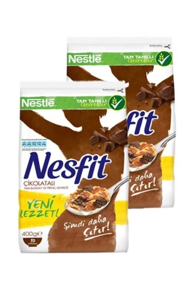 Nesfit Çikolatalı Pirinç Gevreği 400 Gr X 2 Adet ürün görseli 1