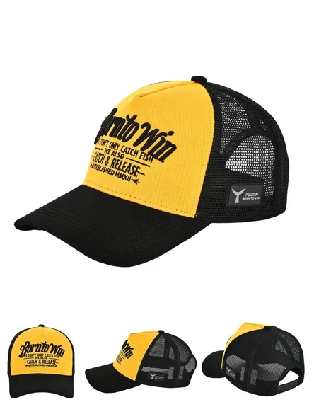 Fujin BTW Trucker Şapka Black Yellow ürün görseli 1