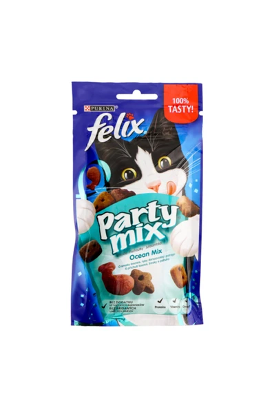Felix Party Mix Somonlu Kedi Ödül Maması 60 gr ürün görseli 1