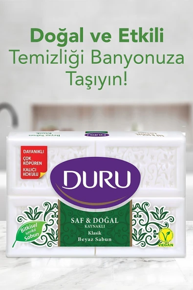 600 GR. BANYO SABUNU BEYAZ KLASİK - Resim 3