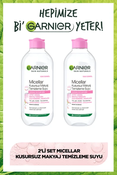 2'li Micellar Kusursuz Makyaj Temizleme Suyu 400 Ml ürün görseli 1