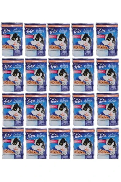 Pouch 20 Adet X Somonlu Kedi Yaş Mama ürün görseli 1