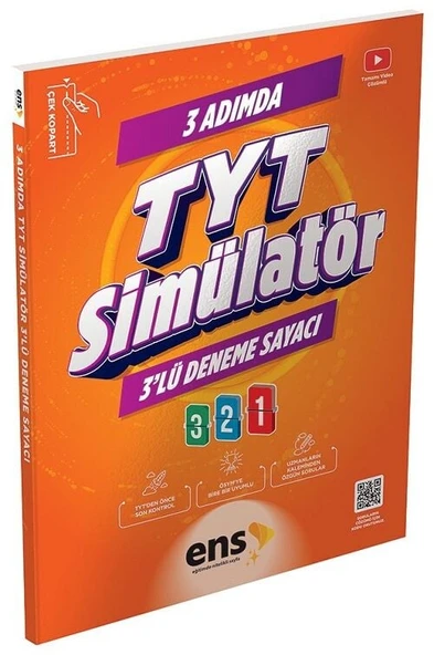 ENS Yayınları YKS TYT 3 Adımda Simülatör 3 lü Deneme Sayacı Çözümlü ENS Yayınları ürün görseli 1
