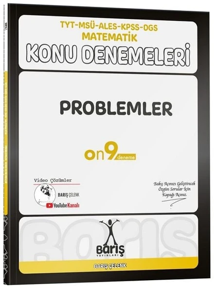 Barış Yayınları TYT MSÜ ALES KPSS DGS Matematik Problemler Konu Denemeleri ürün görseli 1