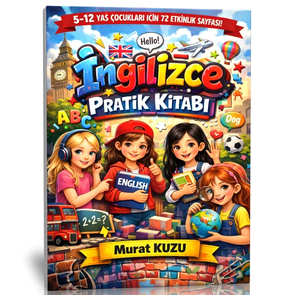5-12 Yaş Çocuklar İçin İngilizce Pratik Kitabı, ürün görseli 1