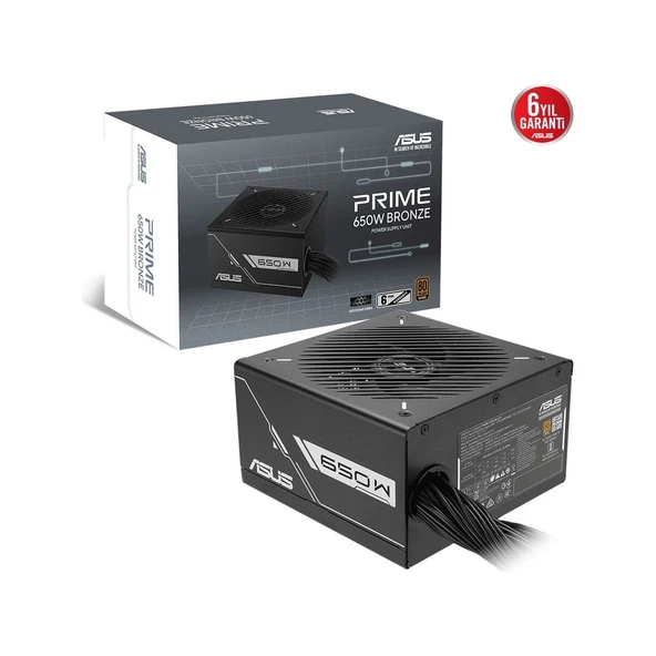 ASUS PRIME-650B-BLACK 650w Power Supply ürün görseli 1