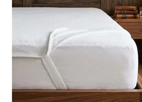 Bicomi Pamuklu Sıvı Geçirmez Tek Kişilik Alez – Nefes Alan, Kaymaz Köşe Lastikli Yatak Koruyucu (100x200 cm) ürün görseli 1