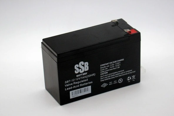 SSB 12V 7 Ah (Amper) UPS Akü ürün görseli 1