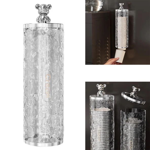 Sunup SN-27110 Kendinden Yapışkanlı Plastik - Karton Bardak Dispenseri ürün görseli 1