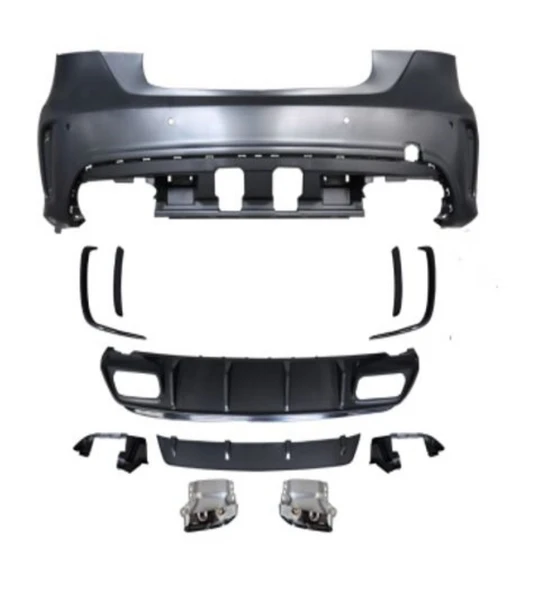 Mercedes A Serisi W176 A45 Amg Arka Tampon Set 2013-2018 Arası Uyumlu ürün görseli 1