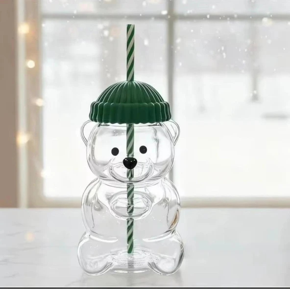 Sevimli Ayıcık Pipetli Bardak Bear Cup ürün görseli 1