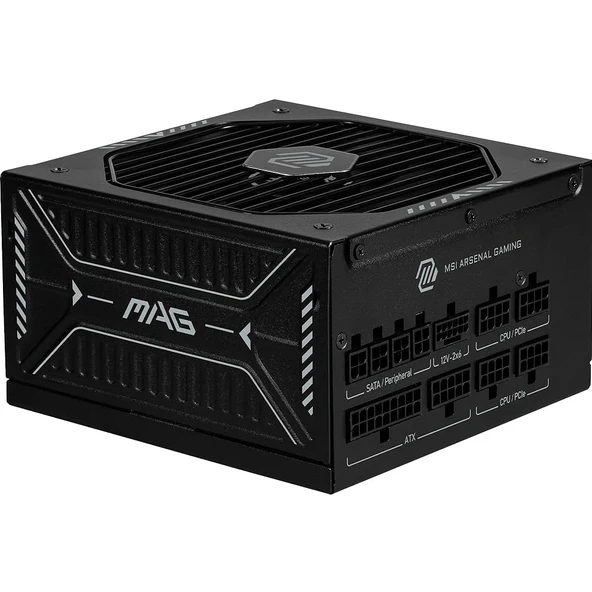 MAG PSU A1000GLS PCIE5 1000W 80+ GOLD ATX 3.1 12V-2X6 POWER SUPPLY ürün görseli 1
