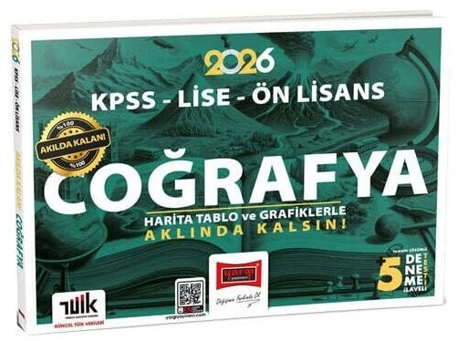 Yargı 2026 KPSS Lise Ön Lisans Akılda Kalan Coğrafya Harita, Tablo ve Grafiklerle Yargı Yayınları ürün görseli 1