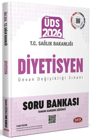 Data 2026 GYS ÜDS Sağlık Bakanlığı Diyetisyen Soru Bankası Çözümlü Görevde Yükselme Ünvan Değişikliği Data Yayınları ürün görseli 1