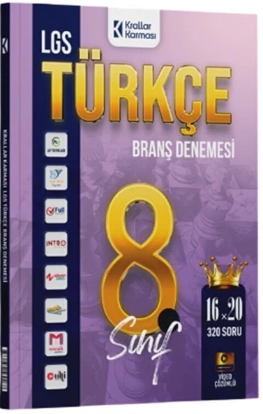 Krallar Karması 8. Sınıf LGS Türkçe 16x20 Branş Denemeleri Krallar Karması ürün görseli 1