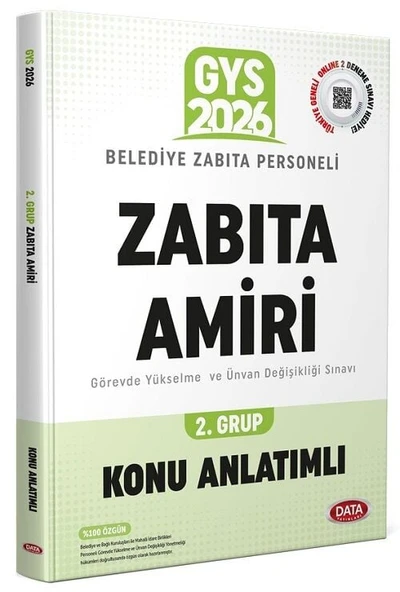Data 2026 GYS Belediye Zabıta Personeli Zabıta Amiri 2. Grup Konu Anlatımlı Görevde Yükselme Data Yayınları ürün görseli 1
