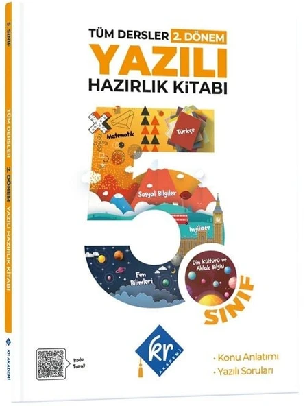KR Akademi 5. Sınıf Tüm Dersler 2. Dönem Yazılı Hazırlık Kitabı ürün görseli 1