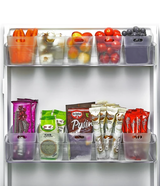 12 li Buzdolabı İçi Mini Düzenleyici Kutu Organizer - Buzdolabı Kapak Düzenleyici ürün görseli 1