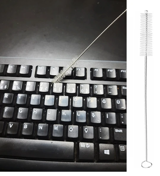 3 Lü Pratik Fırça  Esnek Bükülebilir Klavye Mouse Arası Temizlik Fırçası ürün görseli 1