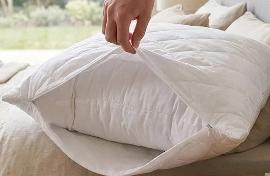 Bicomi 2’li Set: Leke Karşıtı, Nefes Alan Pamuklu Fermuarlı Yastık Koruyucu ürün görseli 1