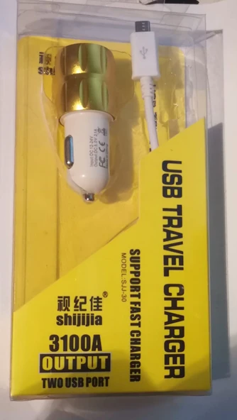Çift USB Girişli 3.1 Çıkışlı Seyahat Seti Android / Micro Usb - Resim 2