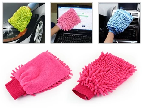 Mikrofiber Temizlik Eldiveni - Araç Yıkama Eldiveni Oto Yıkama Temizleme Cila Eldiveni ürün görseli 1