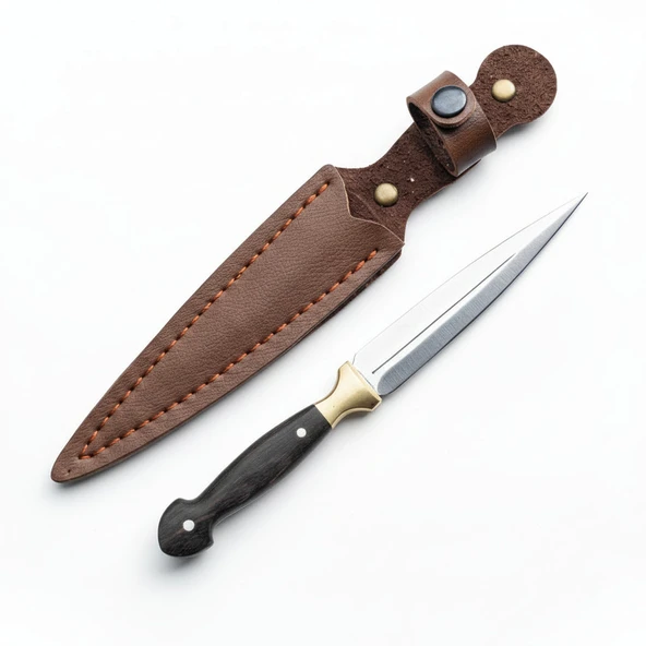 Ağaç Sap Çerkes Model 20 CM Kamp Bıçağı - Resim 3