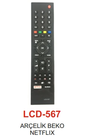 Arçelik - Beko 3D Smart  Netflix Tv Kumandası - LCD 567 ürün görseli 1