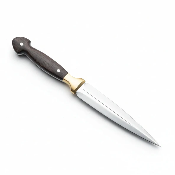 Ağaç Sap Çerkes Model 20 CM Kamp Bıçağı - Resim 5