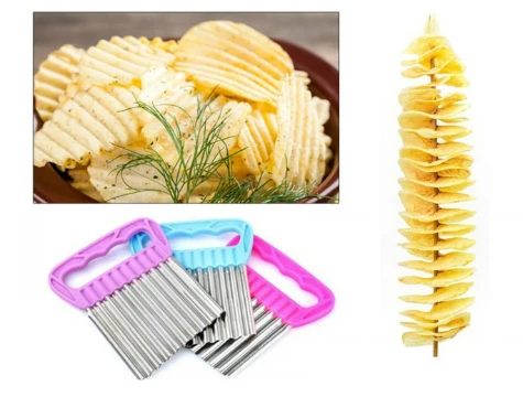 Chips Chopper Şekilli Sebze ve Meyve Dilimleyici - Resim 3
